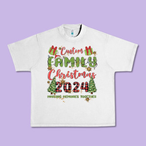 Custom Family Christmas 2024 Marking Memories Toge Urban Heavy Tee Designed By Maliassmallbusiness