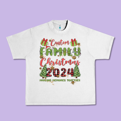 Urban Heavy Tee custom family christmas 2024 marking memories toge