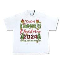 White custom family christmas 2024 marking memories toge Urban Heavy Tee - MaliasSmallBusiness