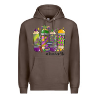 Coffee mardi gras teacher life Premium Hoodie - MaliasSmallBusiness