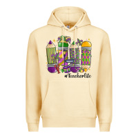 Pina Colada mardi gras teacher life Premium Hoodie - MaliasSmallBusiness