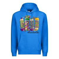True Royal mardi gras teacher life Premium Hoodie - MaliasSmallBusiness