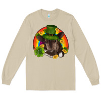 Mushroom st patricks day baby cow shamrock rainbow gold Long Sleeve Tee - RanaPortraitStore