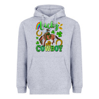 Heather Grey lucky cowboy Heavyweight Hoodie - Artiststas