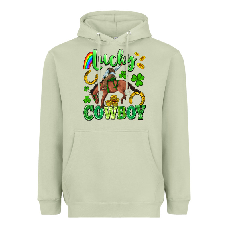 Lucky Cowboy Heavyweight Hoodie by Artiststas | Teevron