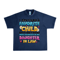 Navy i don't have a favorite child Urban Heavy Tee - MaliasSmallBusiness