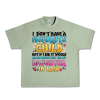 Oil Green i don't have a favorite child Urban Heavy Tee - MaliasSmallBusiness