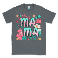 Charcoal Heather mama nurse Classic Tee - texasbilliewilder