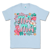 Dusty Blue mama nurse Classic Tee - texasbilliewilder
