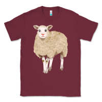 Burgundy sheep Classic Tee - FaDigitalArtStudio