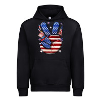 Black peace 4th july Urban Hoodie - NancyCooperArtShop