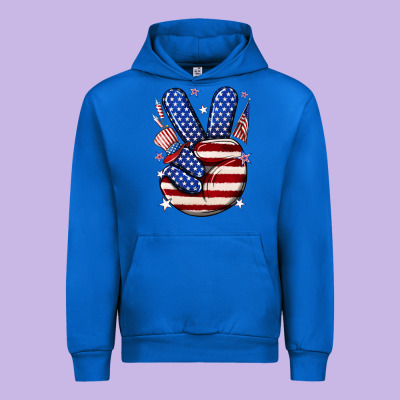 Peace 4th July Urban Hoodie Designed By Nancycooperartshop