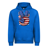 Cobalt peace 4th july Urban Hoodie - NancyCooperArtShop
