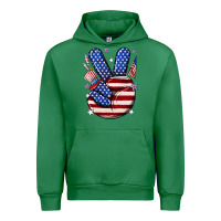 Emerald peace 4th july Urban Hoodie - NancyCooperArtShop