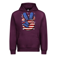 Mauve Wine peace 4th july Urban Hoodie - NancyCooperArtShop
