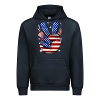 Navy peace 4th july Urban Hoodie - NancyCooperArtShop