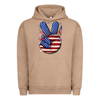 Pigment Burro peace 4th july Urban Hoodie - NancyCooperArtShop