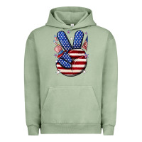 Pigment Oil Green peace 4th july Urban Hoodie - NancyCooperArtShop