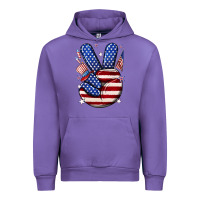Tulip peace 4th july Urban Hoodie - NancyCooperArtShop