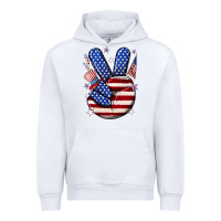 White peace 4th july Urban Hoodie - NancyCooperArtShop