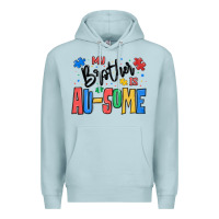 Blue Mist my brother is ausome autism Premium Hoodie - MaliasSmallBusiness