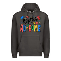 Smoke my brother is ausome autism Premium Hoodie - MaliasSmallBusiness