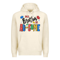 Tofu my brother is ausome autism Premium Hoodie - MaliasSmallBusiness