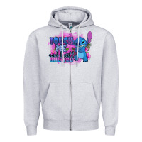 Heather Grey touch me and i will bite you stitch Zipper Hoodie - Zillion Design Studio