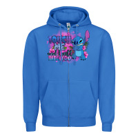 True Royal touch me and i will bite you stitch Zipper Hoodie - Zillion Design Studio