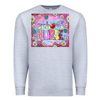 Heather Grey school nurse tumbler Premium Sweatshirt - BundleAndBundleShop