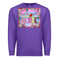 Purple school nurse tumbler Premium Sweatshirt - BundleAndBundleShop