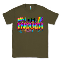 Army Green i am enough Classic Tee - Zillion Design Studio
