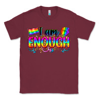 Burgundy i am enough Classic Tee - Zillion Design Studio