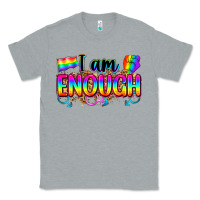 Heather Grey i am enough Classic Tee - Zillion Design Studio