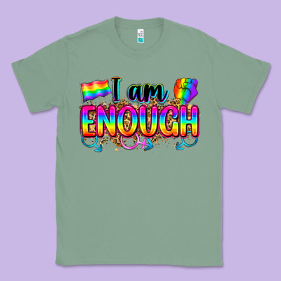 I Am Enough Classic Tee Designed By Zillion Design Studio