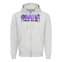 Dove Grey ohana means family with stitch Zipper Hoodie - texasbilliewilder