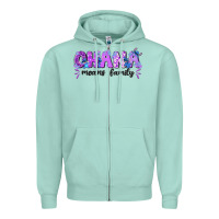 Seafoam ohana means family with stitch Zipper Hoodie - texasbilliewilder