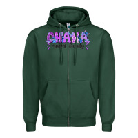 Sports Green ohana means family with stitch Zipper Hoodie - texasbilliewilder