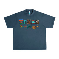 Midnight Navy texas girl serape turquoise leopard cowhide arrow Urban Heavy Tee - Artiststas