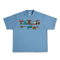 Pebble Blue texas girl serape turquoise leopard cowhide arrow Urban Heavy Tee - Artiststas
