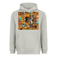 Moon Dust cross sunflower butterfly Heavyweight Hoodie - JahusDesignShop
