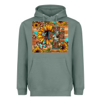 Sage cross sunflower butterfly Heavyweight Hoodie - JahusDesignShop