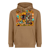 Toasted Coconut cross sunflower butterfly Heavyweight Hoodie - JahusDesignShop