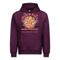 Mauve Wine north pole baked fresh daily Urban Hoodie - MaliasSmallBusiness