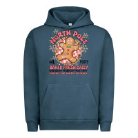 Pigment Midnight Navy north pole baked fresh daily Urban Hoodie - MaliasSmallBusiness