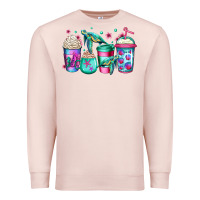 Pale Pink turtle coffee cups Premium Sweatshirt - Jasminsmagicworld
