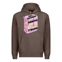 Coffee let's normalize healing trauma Premium Hoodie - MaliasSmallBusiness