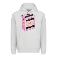Dove Grey let's normalize healing trauma Premium Hoodie - MaliasSmallBusiness