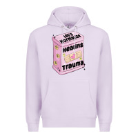Lilac let's normalize healing trauma Premium Hoodie - MaliasSmallBusiness