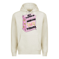 Oatmeal Heather let's normalize healing trauma Premium Hoodie - MaliasSmallBusiness